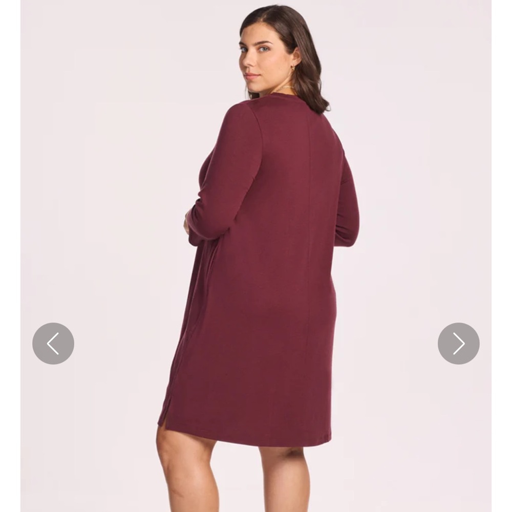 WoolX Rissa A-Line Long Sleeve Dress 1X - Picture 5 of 12